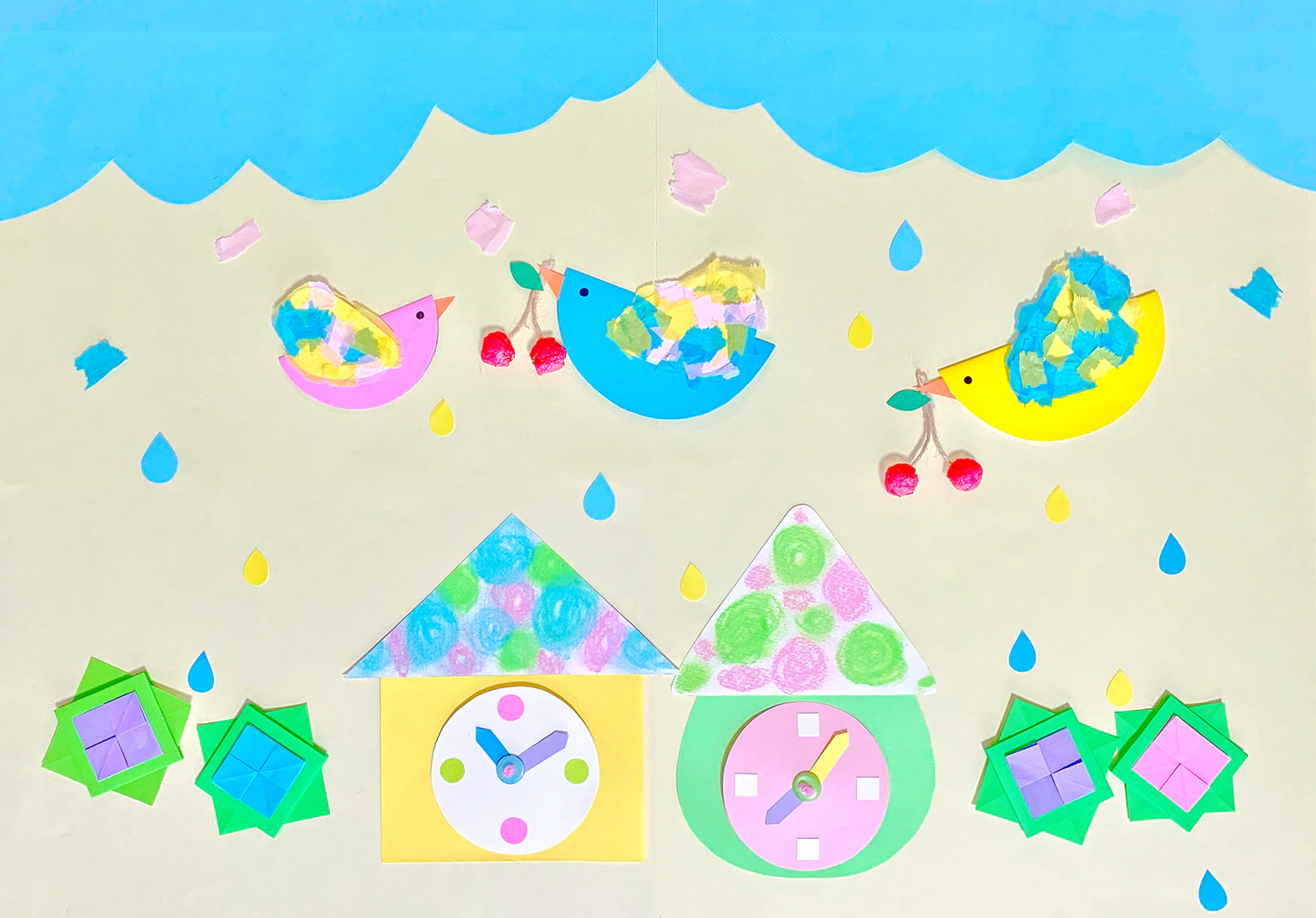 時の記念日の壁面