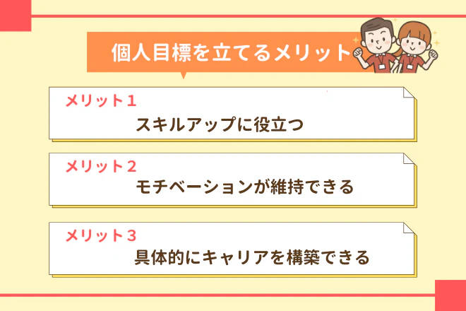 個人目標を立てるメリット