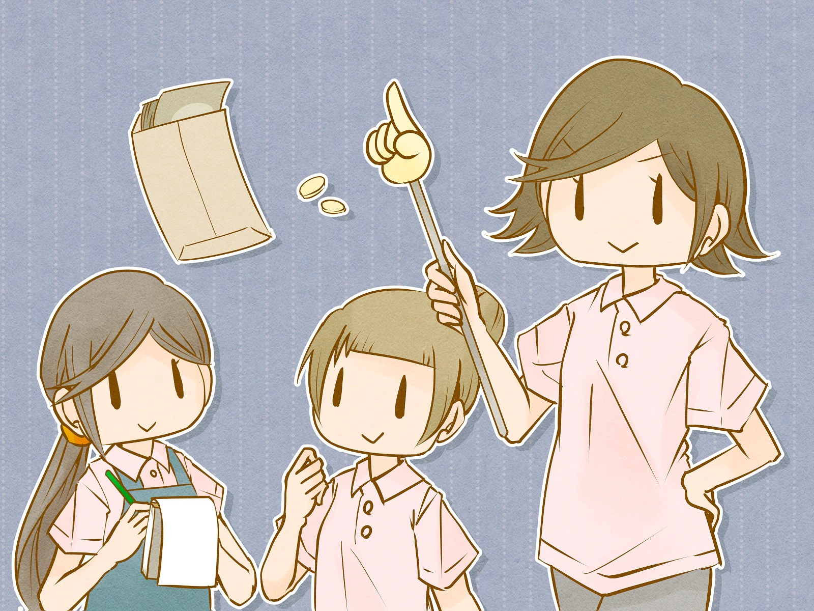 保育士とお給料袋