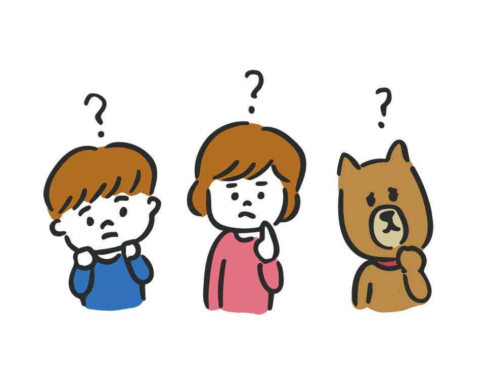 考える子供と犬