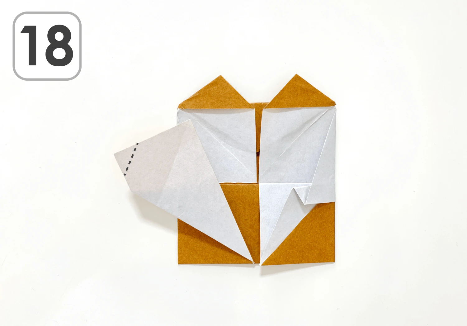 おりがみりすの折り方18