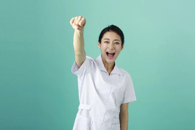 やる気にあふれている看護師