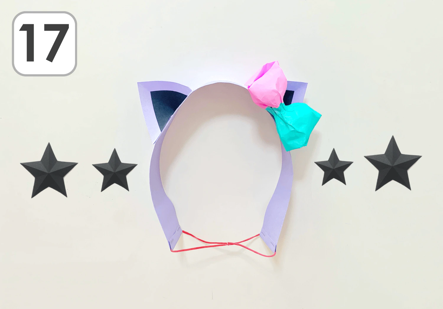 ネコ耳のヘアバンドの製作手順17