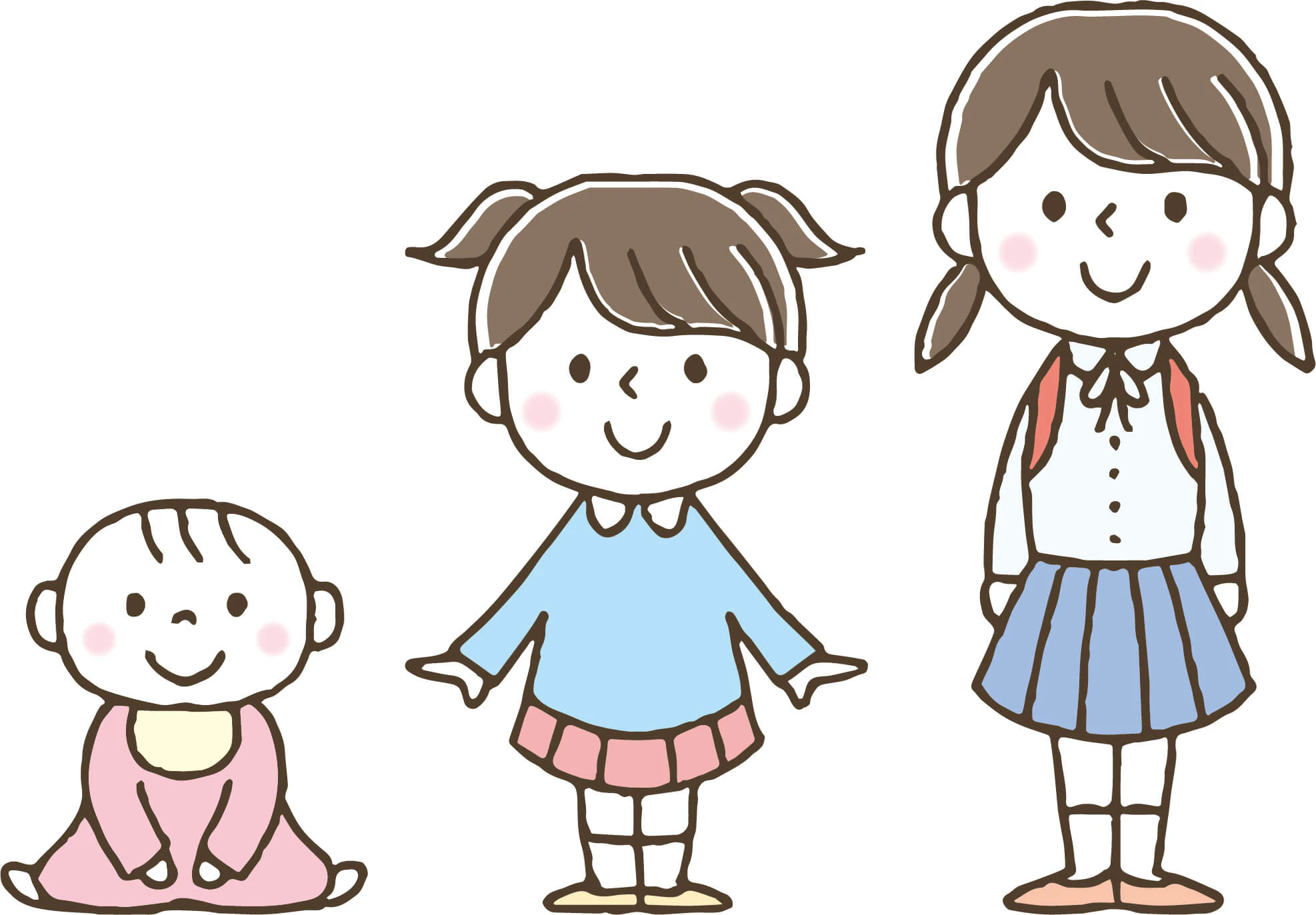 赤ちゃんと幼児と子ども