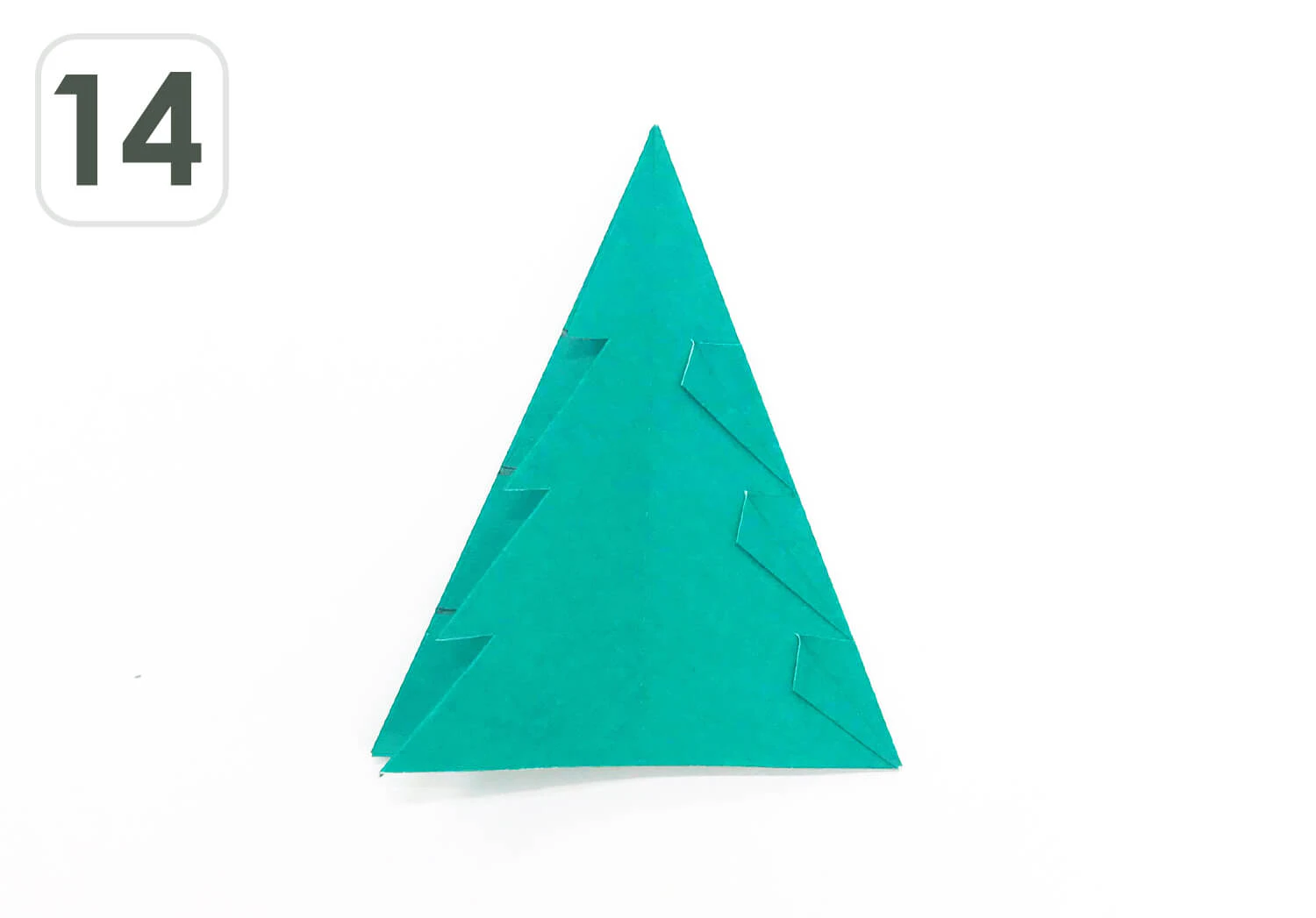 おりがみツリー作り方14