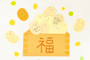 節分のお豆の製作