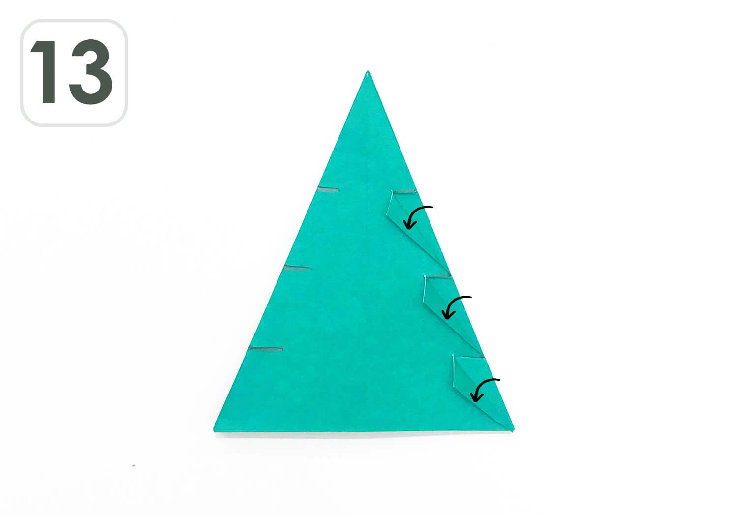 おりがみツリー作り方13