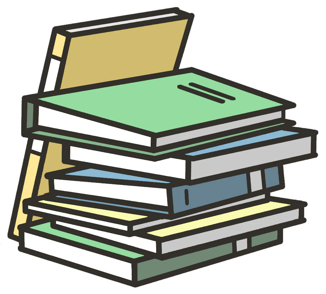 積み上げられた本