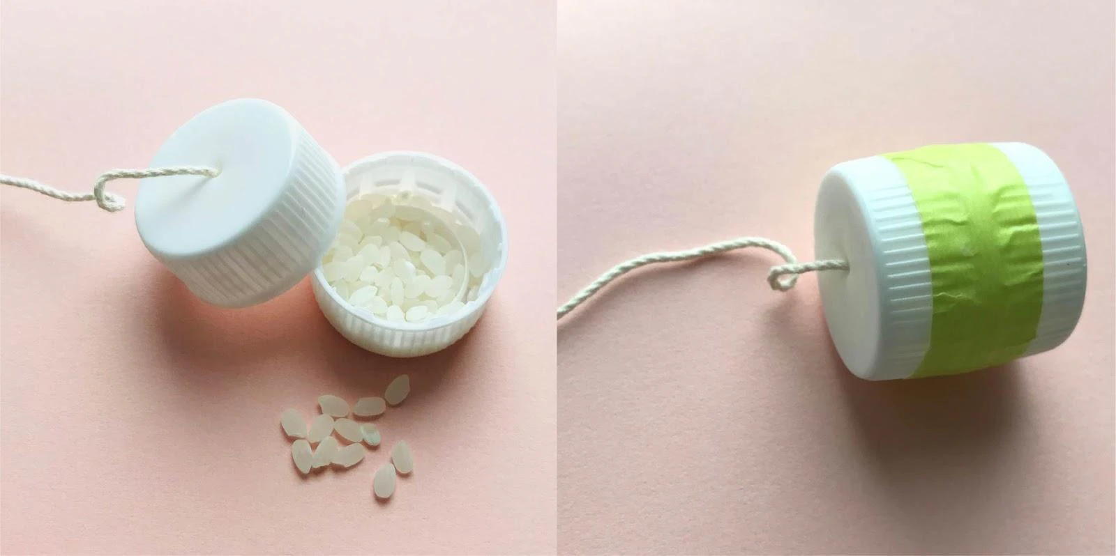 サンタクロースのハンドベルの手順1