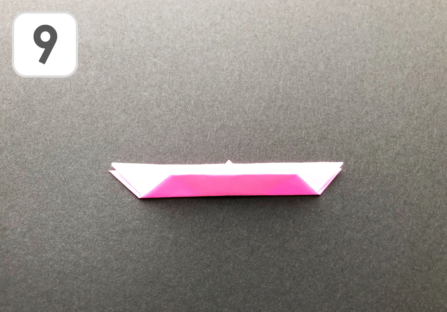 おりがみコスモスの折り方9