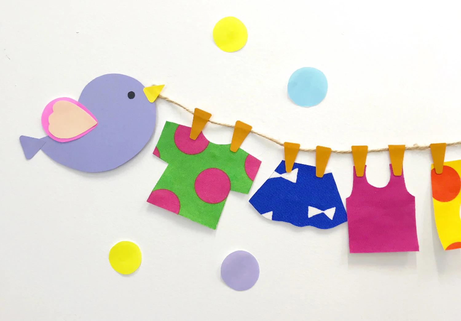 はぎれで作る洗濯物の製作