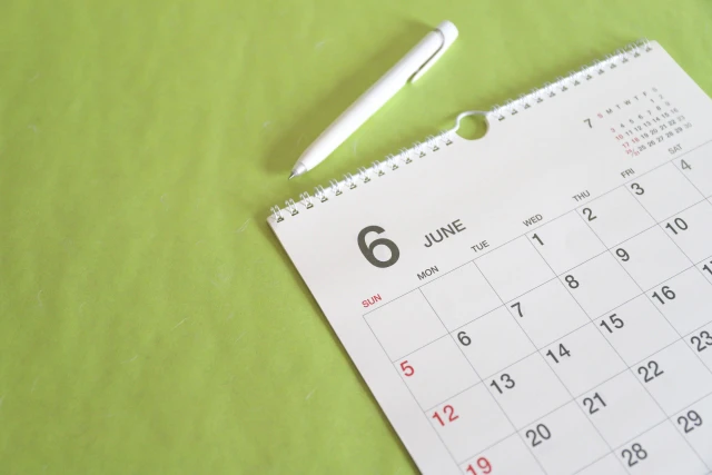 6月のカレンダー