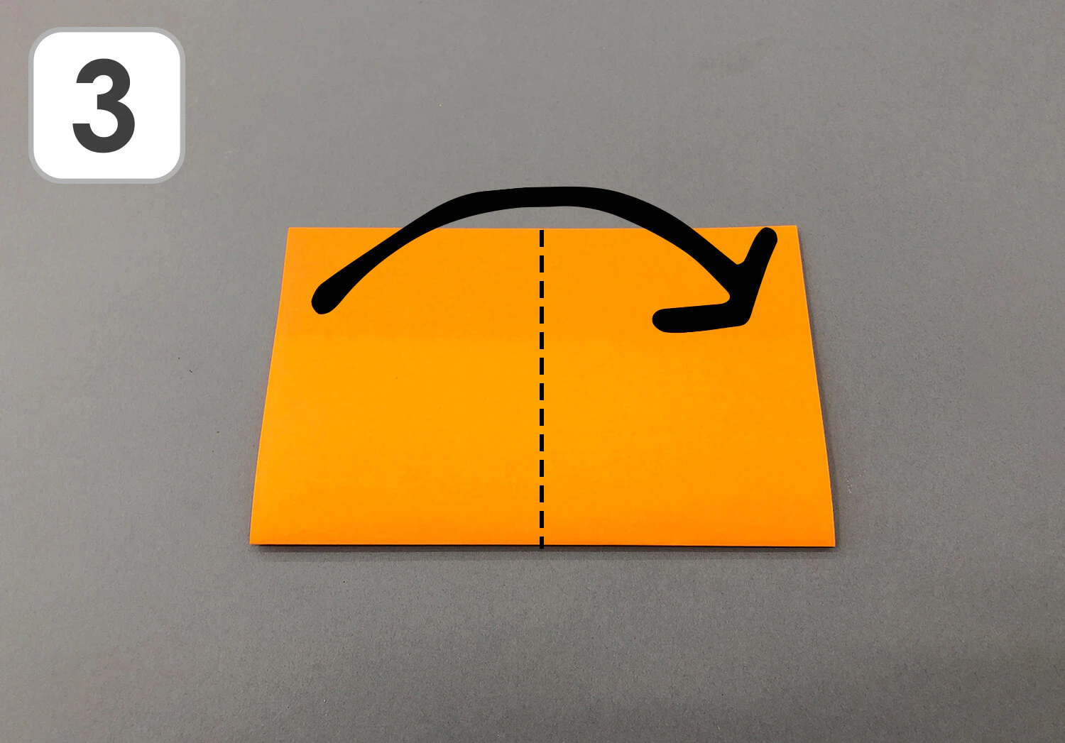 おりがみ　きのこ製作手順3