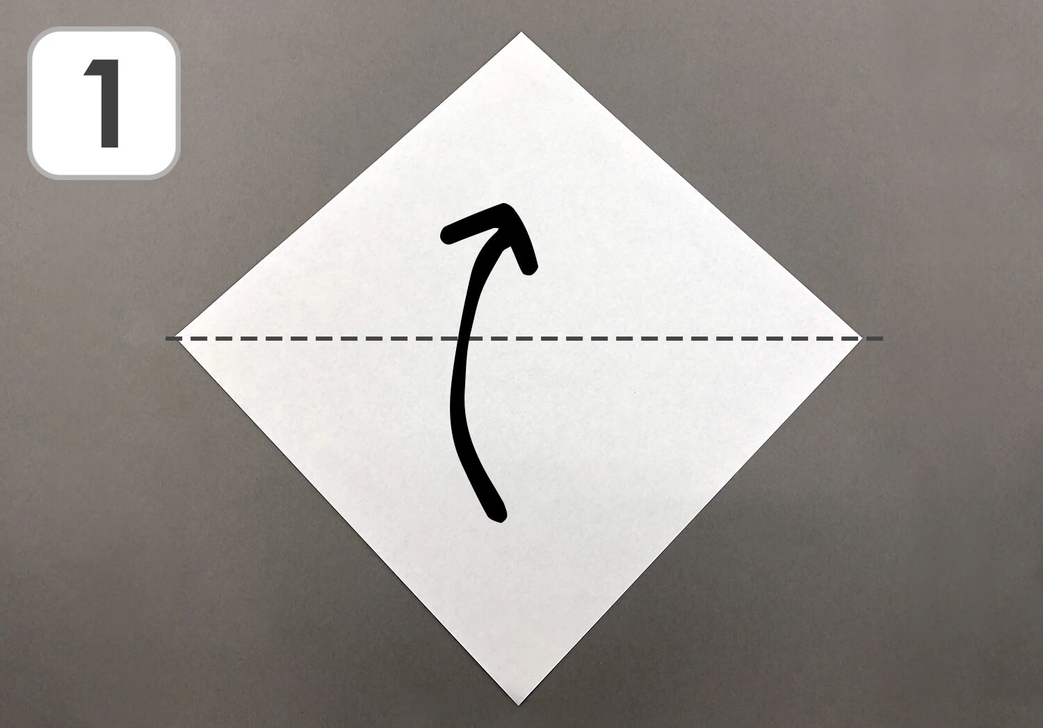 ペンギンおりがみ折り方1