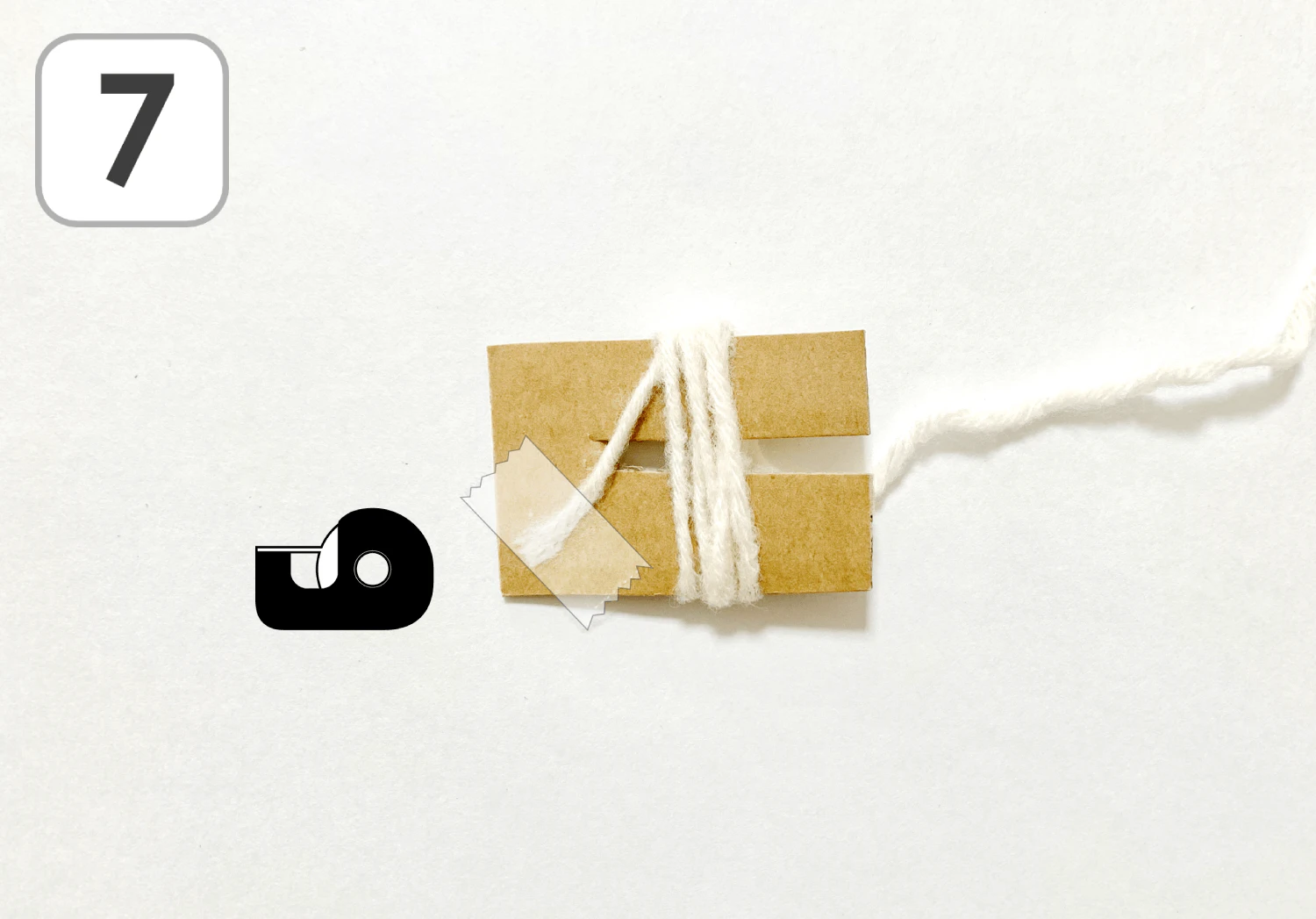 紐通しのニット帽子の製作手順7