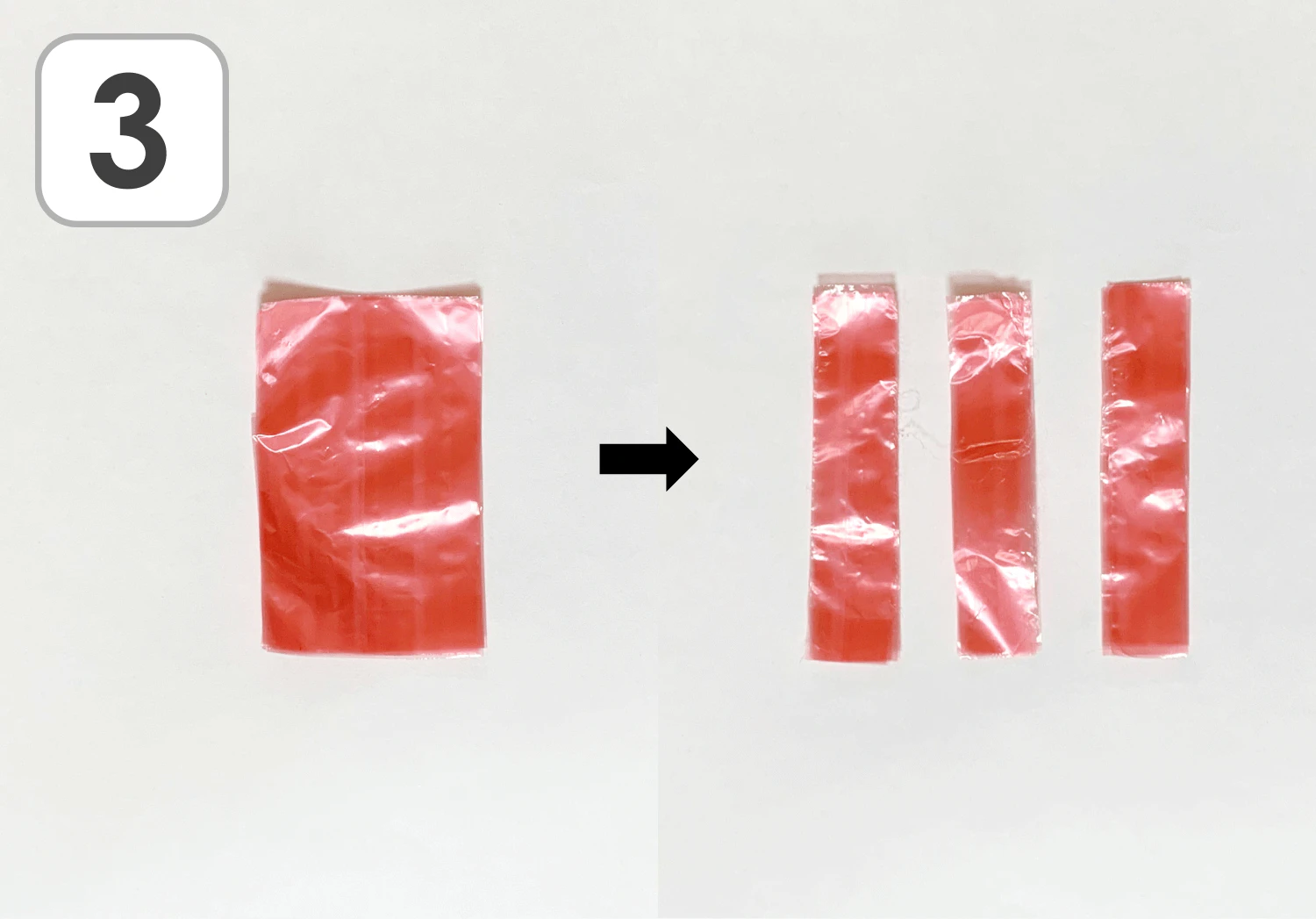 すずらんテープのコスモスの製作手順3