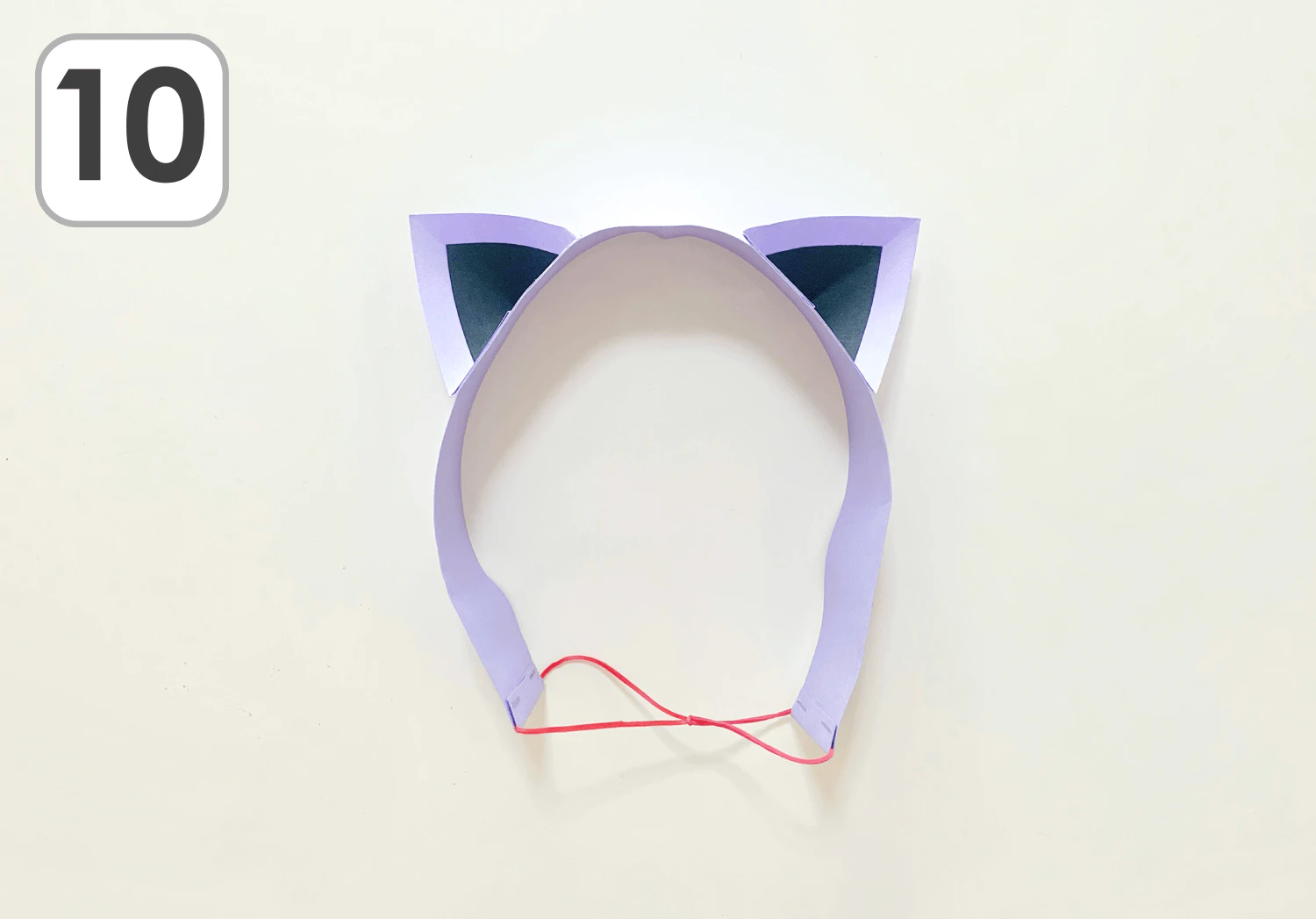 ネコ耳のヘアバンドの製作手順10