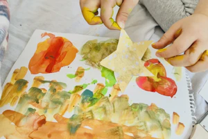 コラージュの様子