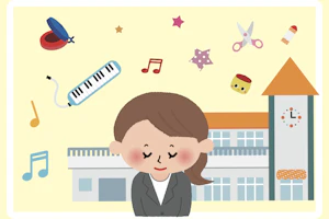 お辞儀する保育士