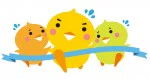 ゴールするアヒルちゃん