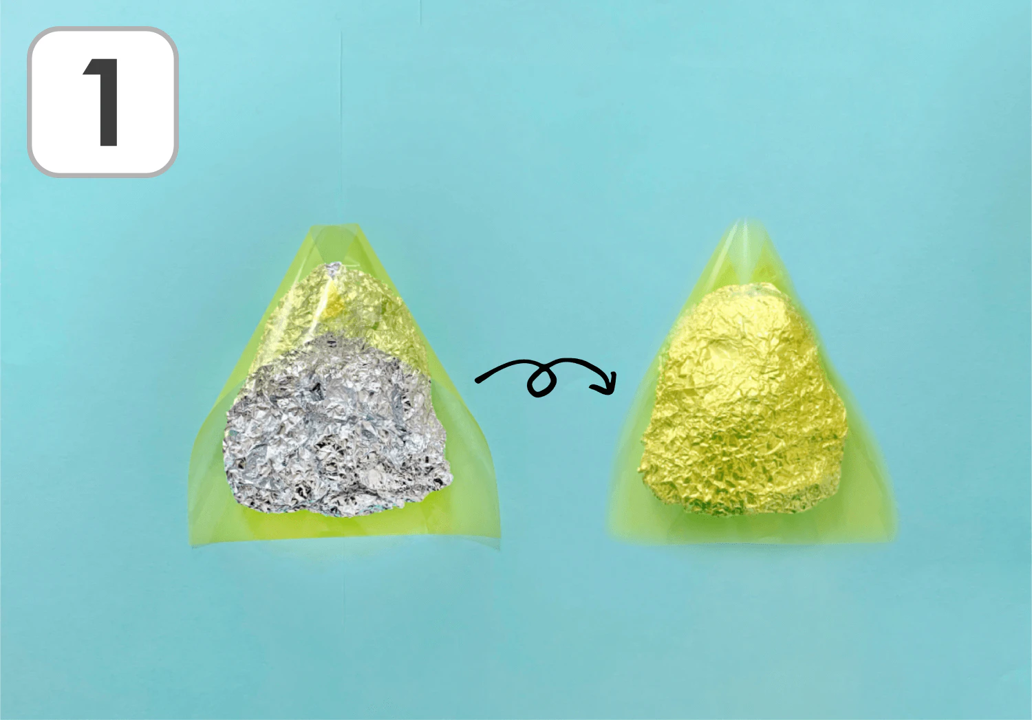 ゆらゆらおばけの製作手順1