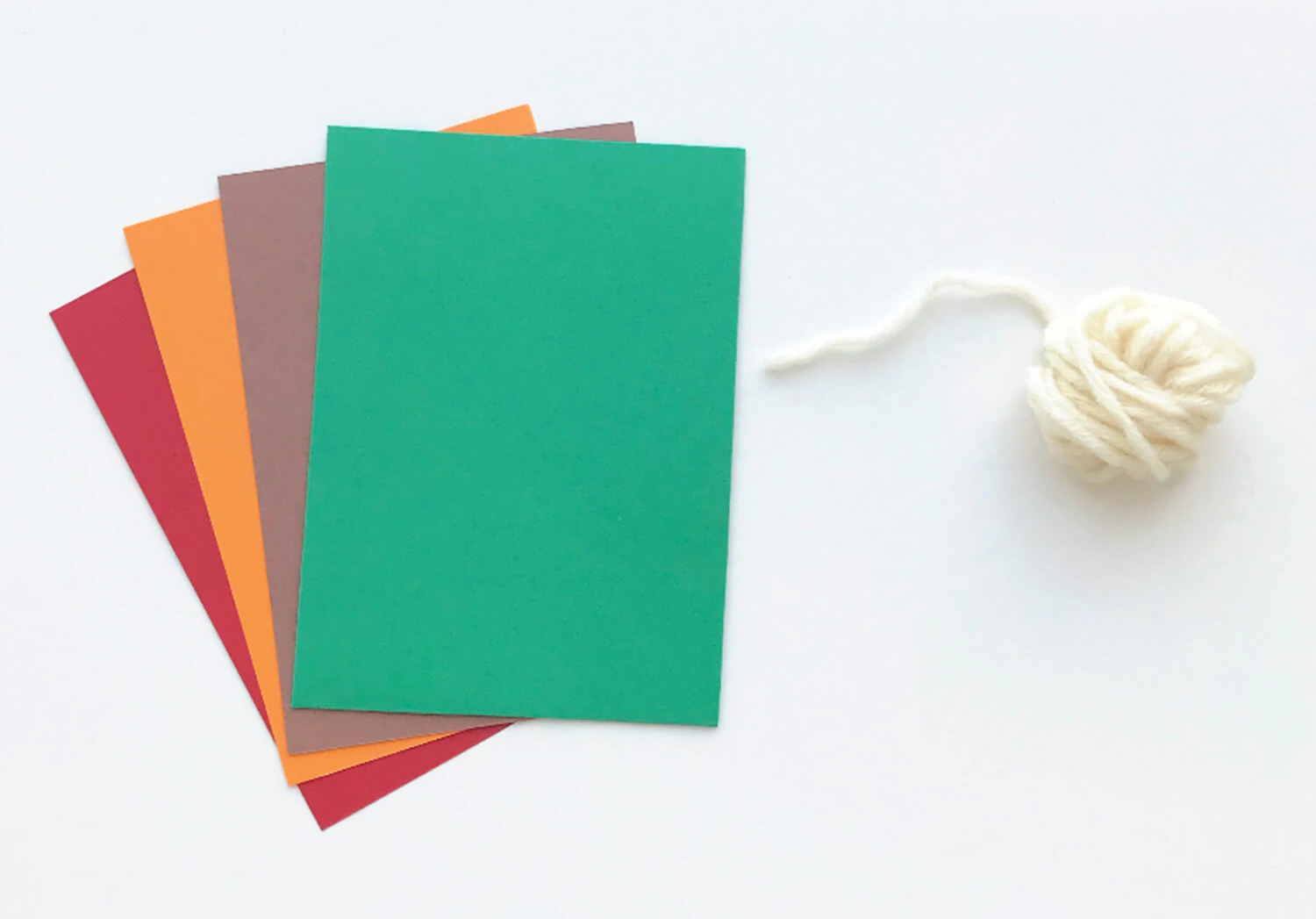 フワフワおひげのサンタの材料