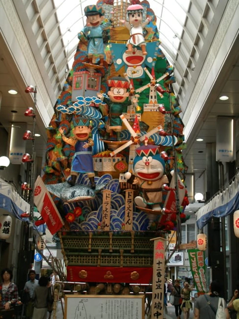 川端商店街 飾り山 ドラエモン