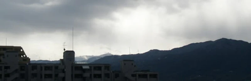 背振山　初冠雪