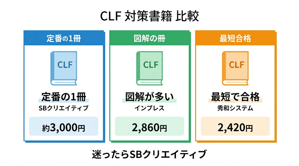 CLF対策書籍 比較