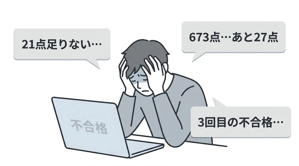 不合格者の共通パターン