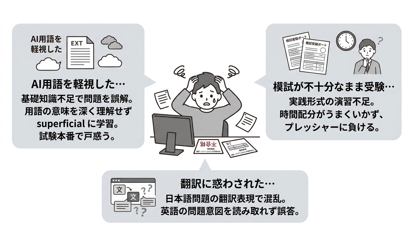 不合格パターン