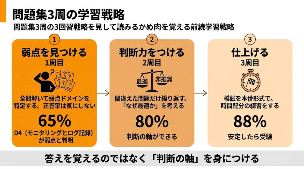 問題集3周の学習戦略