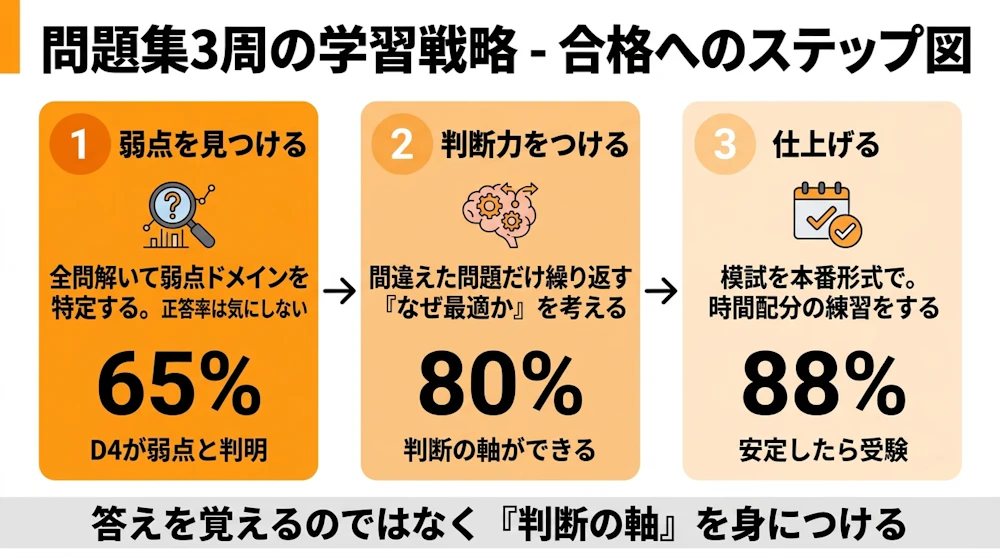 問題集3周の学習戦略