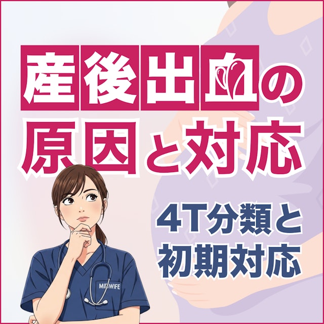 助産師が押さえておきたい産後出血の原因と対応｜4T分類と初期対応フローチャートを解説