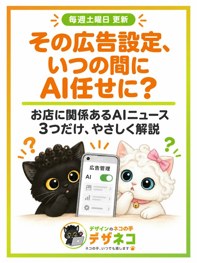 広告が知らぬ間にAI任せに？沖縄の小さなお店に関係あるAIニュース3つまとめ