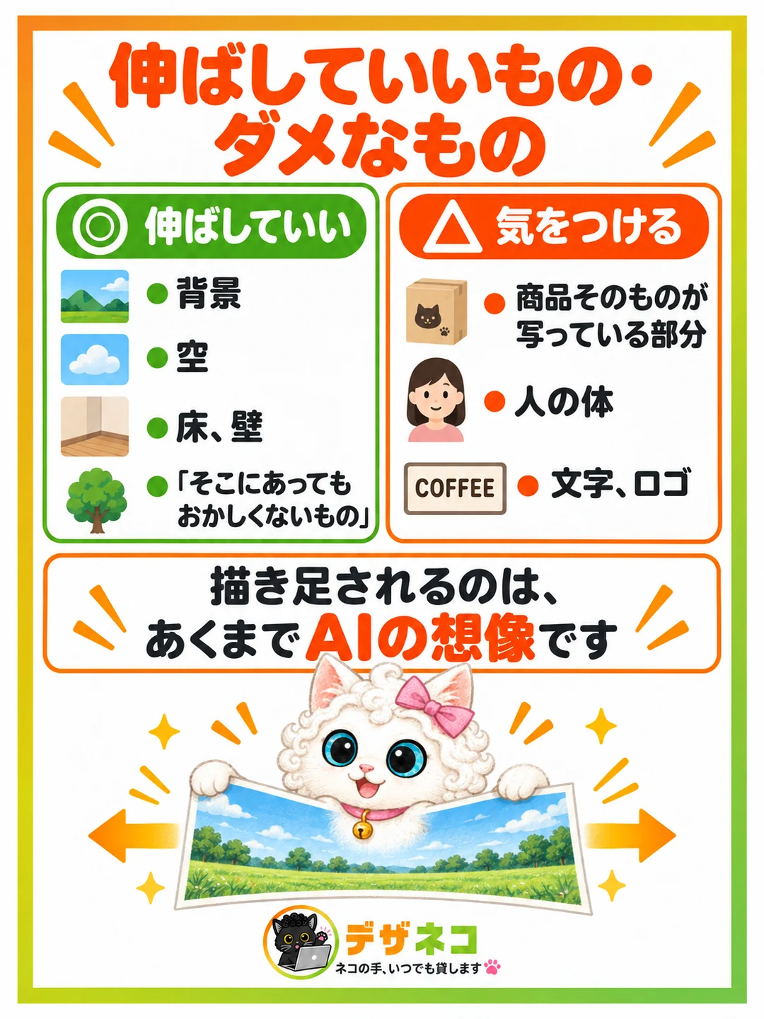 伸ばしていいもの・ダメなもの