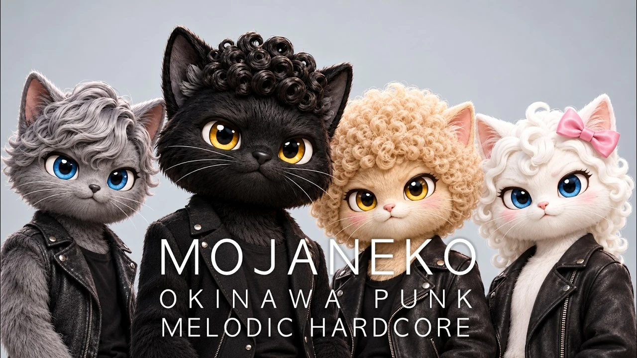 沖縄方言でメロコアを7曲つくりました｜もじゃねこバンドMOJANEKO