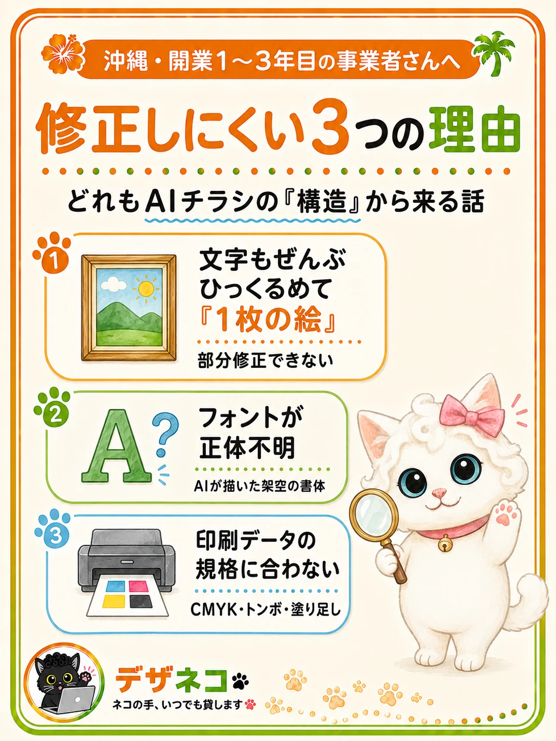 修正しにくい3つの理由