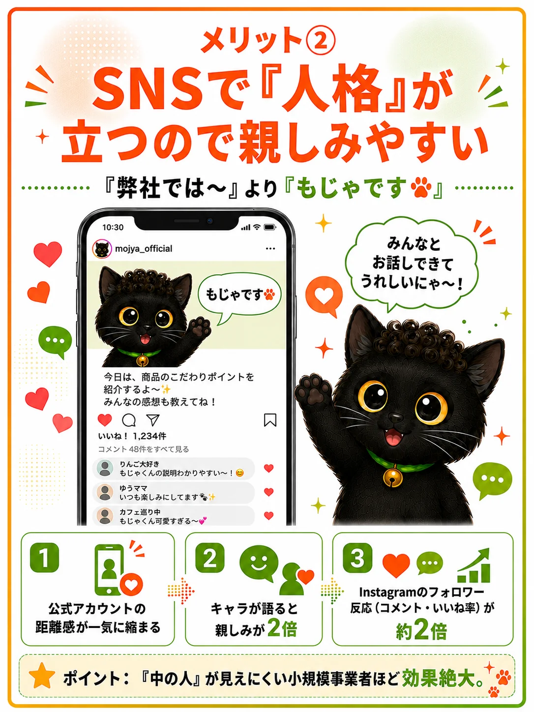 メリット② SNSで人格が立つ