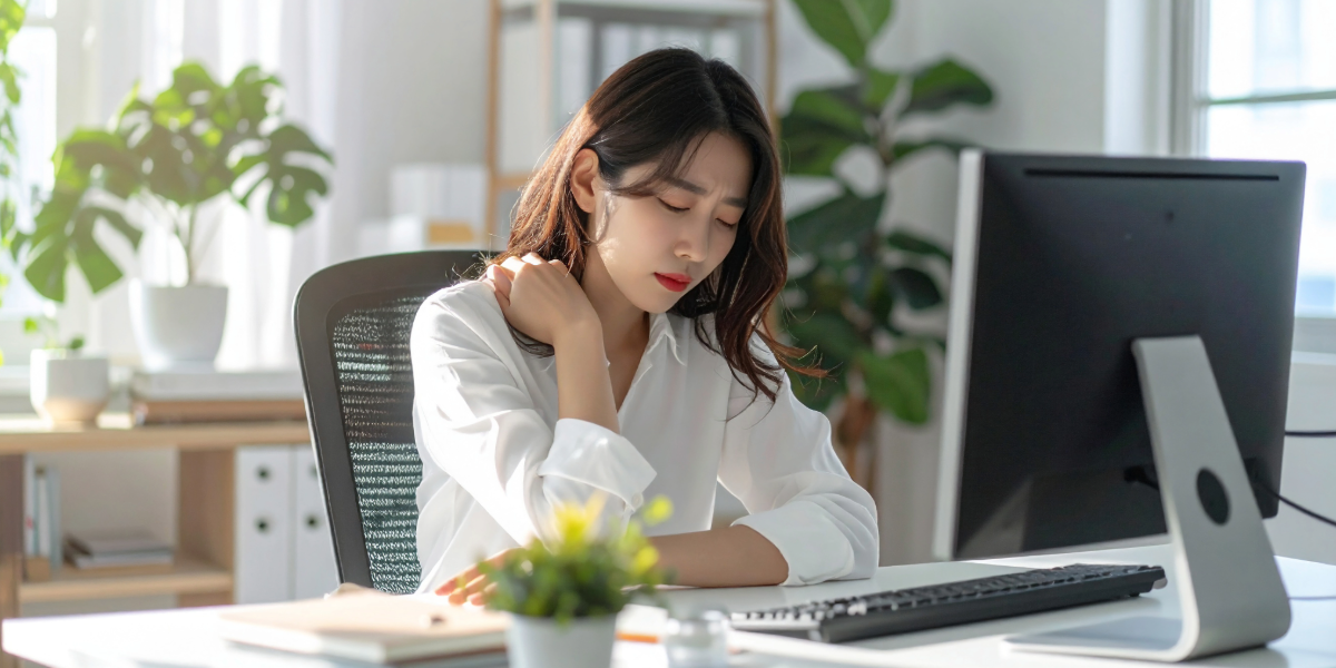 デスクワーク疲れが寝つきを悪くする。肩こりと睡眠の意外な関係