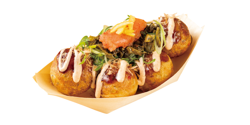 福岡県出身！古賀優大のバリウマ高菜明太たこ焼～ゆずを添えて～