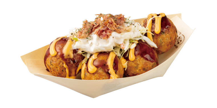 栗原選手のマカロニたこ焼