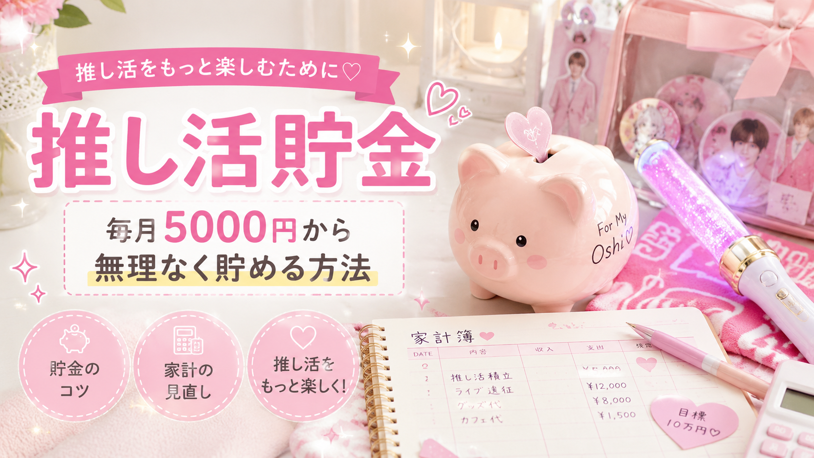 推し活貯金の始め方｜毎月5000円から無理なく貯める方法【PR】