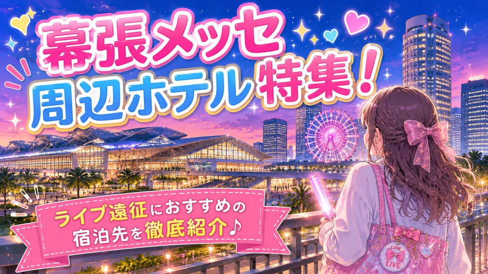 幕張メッセ周辺のホテル完全ガイド！ライブ遠征で失敗しないおすすめ宿を徹底紹介