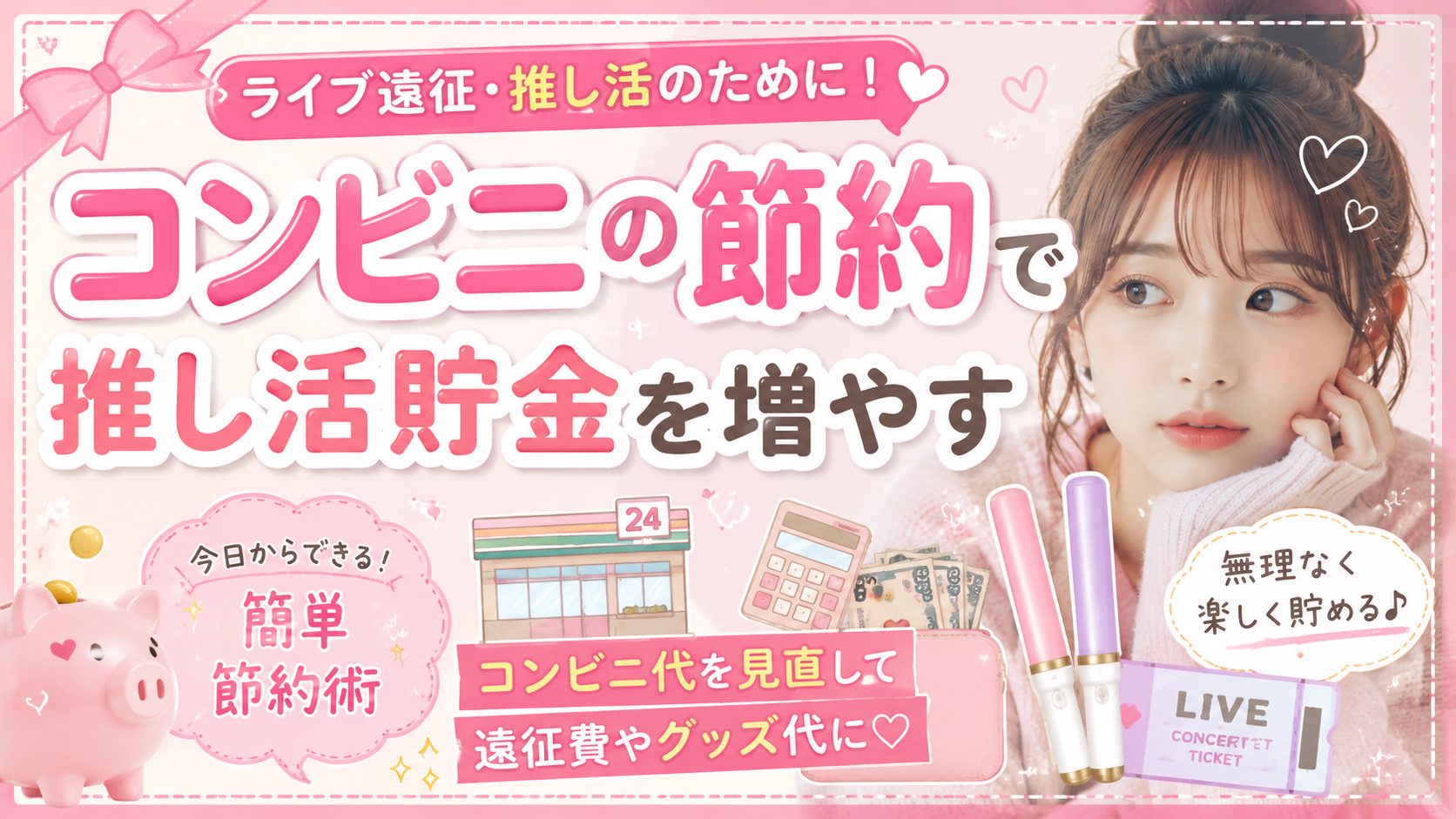 ライブ遠征のためにできる！推し活貯金を増やすコンビニ代節約術【PR】
