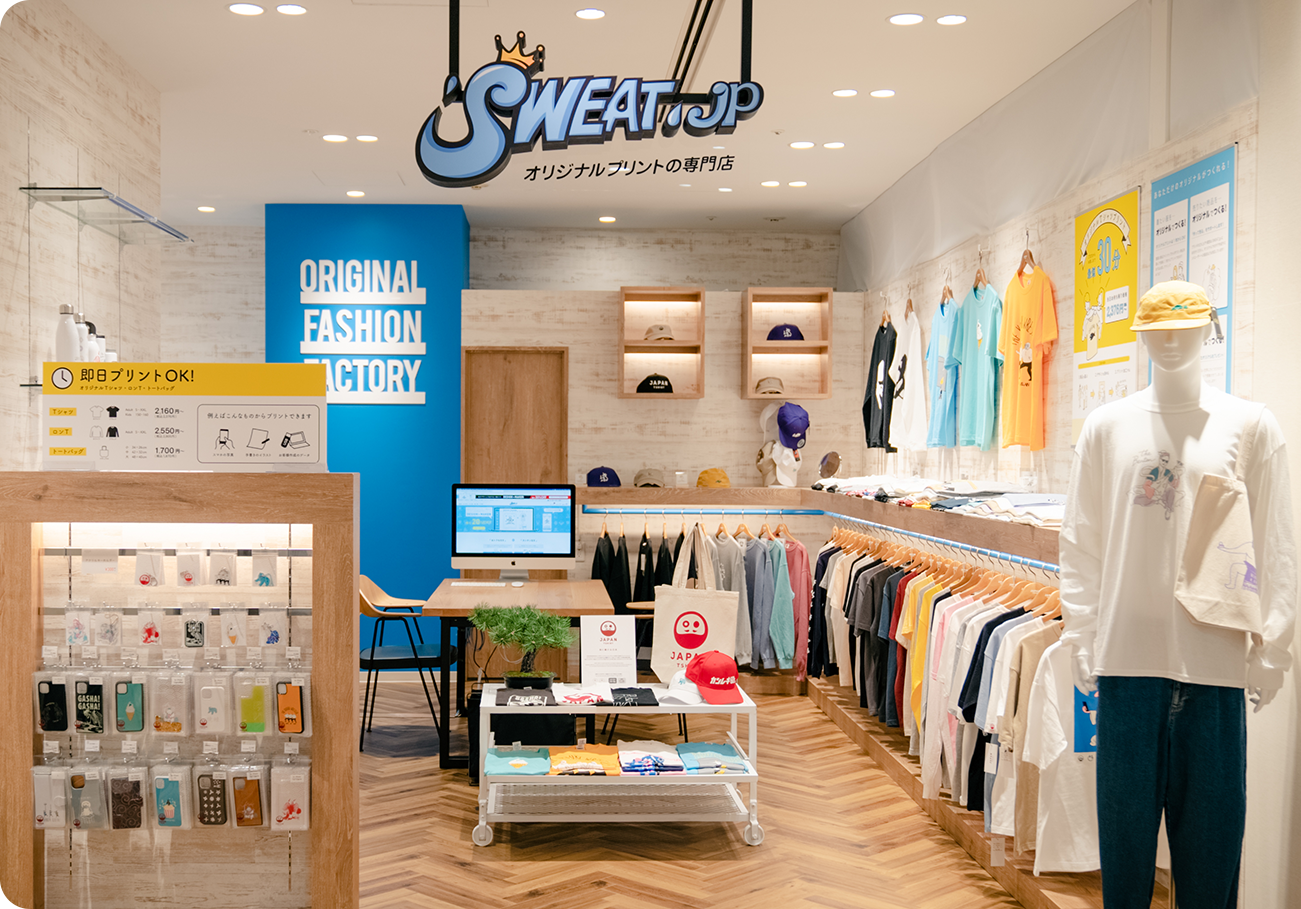SWEAT.jp店舗内観