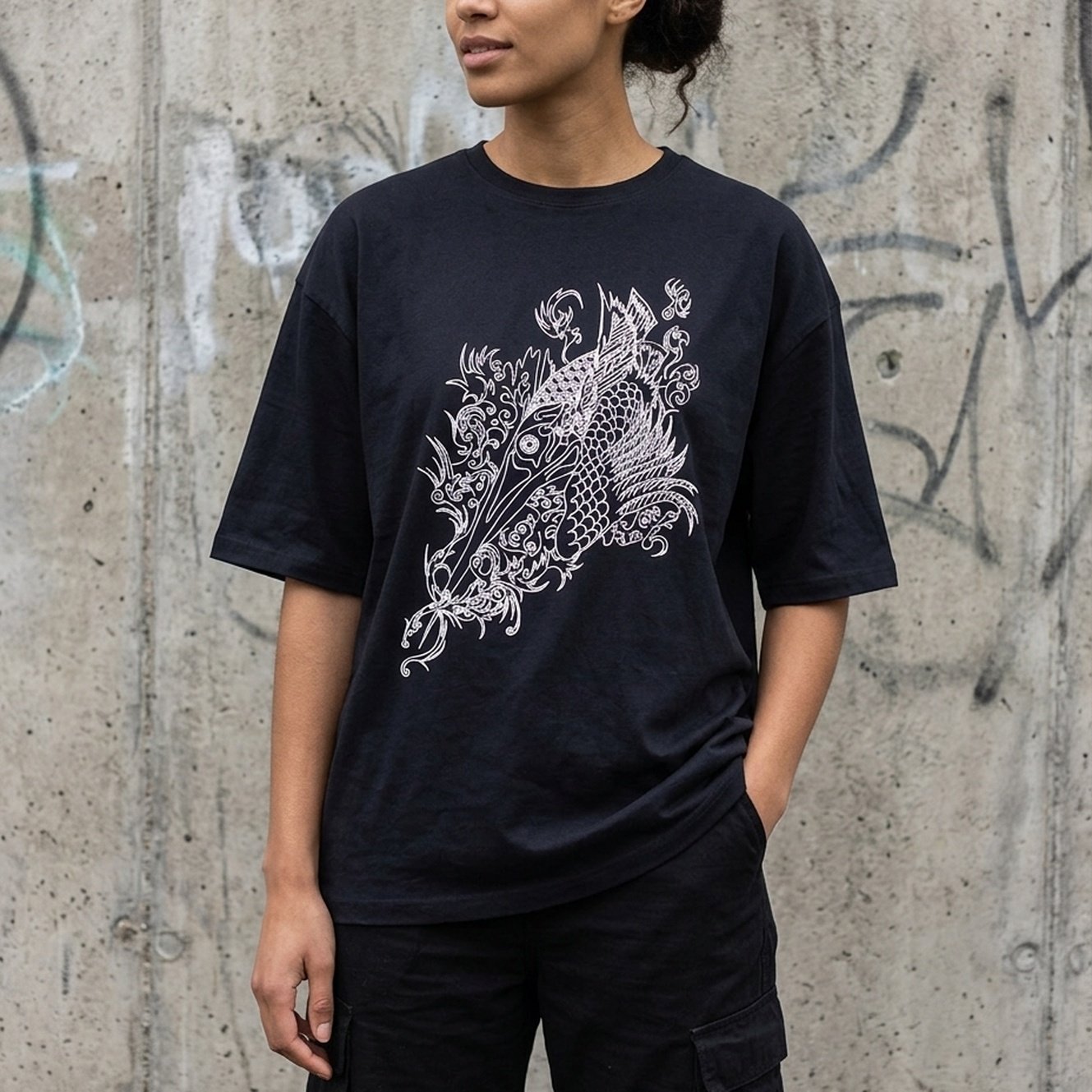 354604 Silkprint Bigtshirt