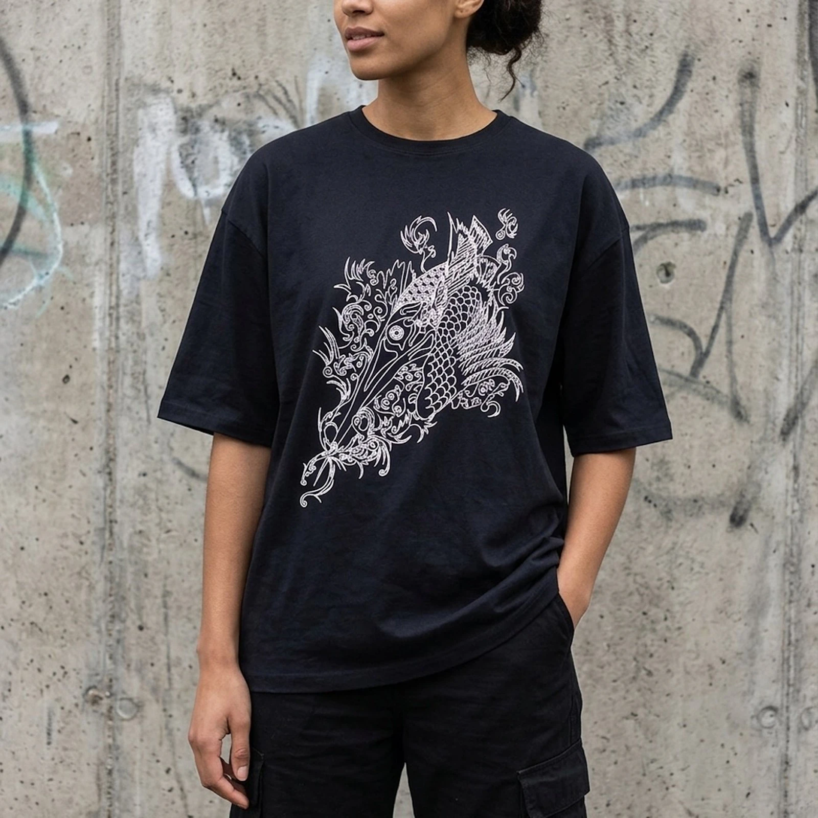 354604 Silkprint Bigtshirt