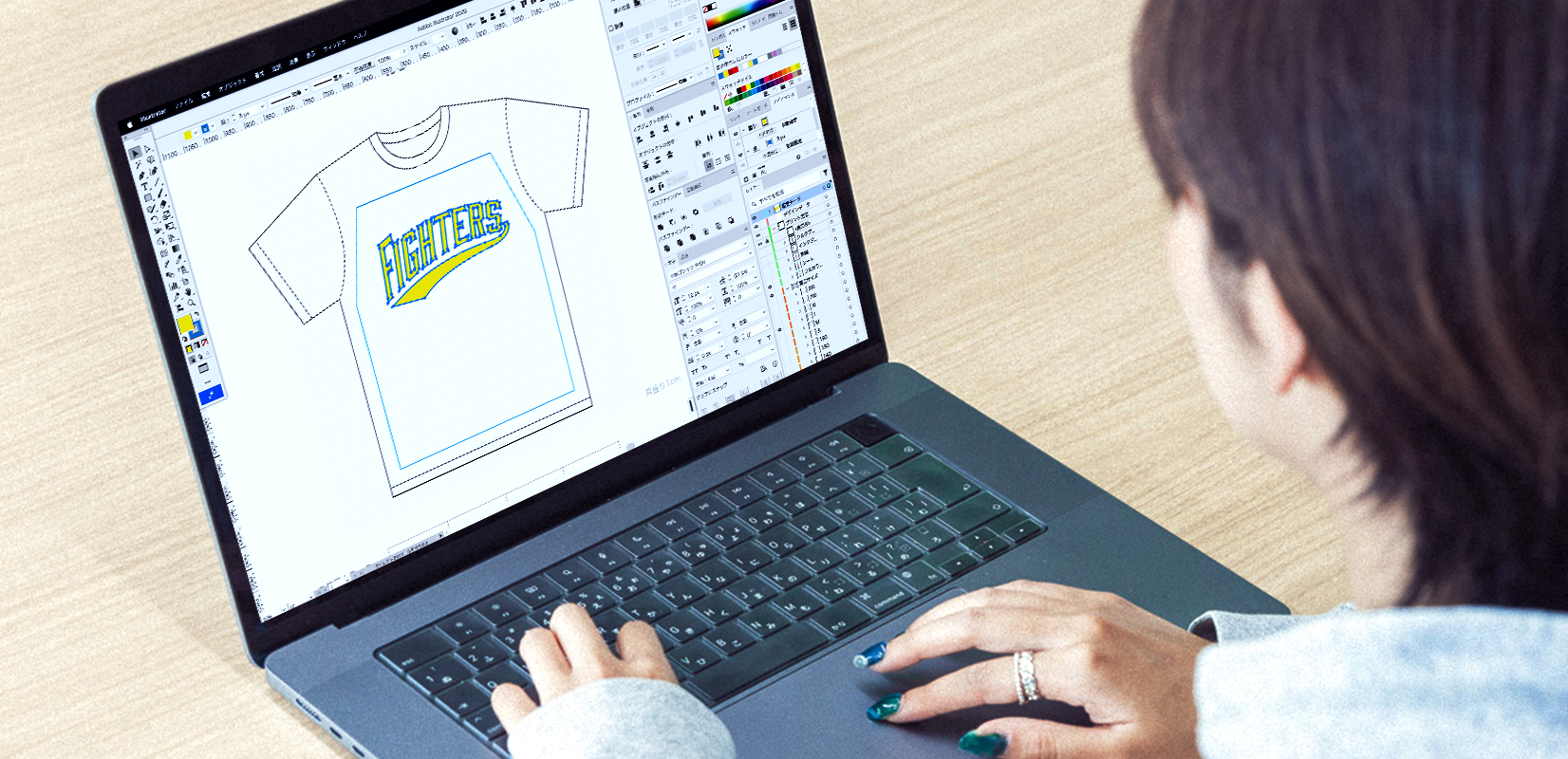 IllustratorやPhotoshopで完全データを作成するイメージ