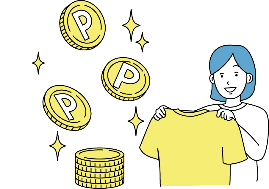 SWEAT.jpのお買い物で楽天ポイントが貯まるイメージ